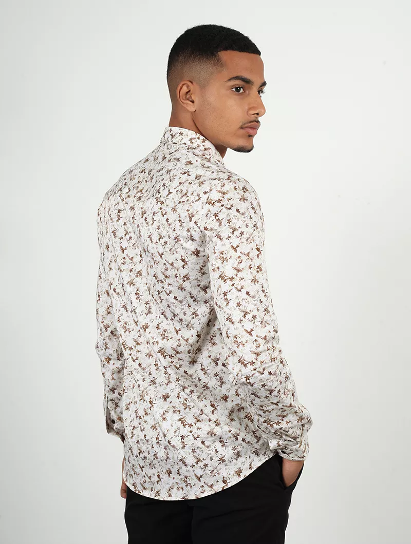 Chemise slim imprimé fleurs